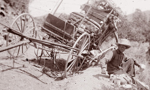 broken wagon